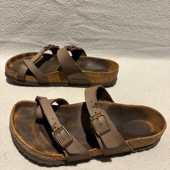 Birkenstock Mayari Open Toe Slide in Brown Sandals‎ Women’s size 8 - Picture 3 of 9